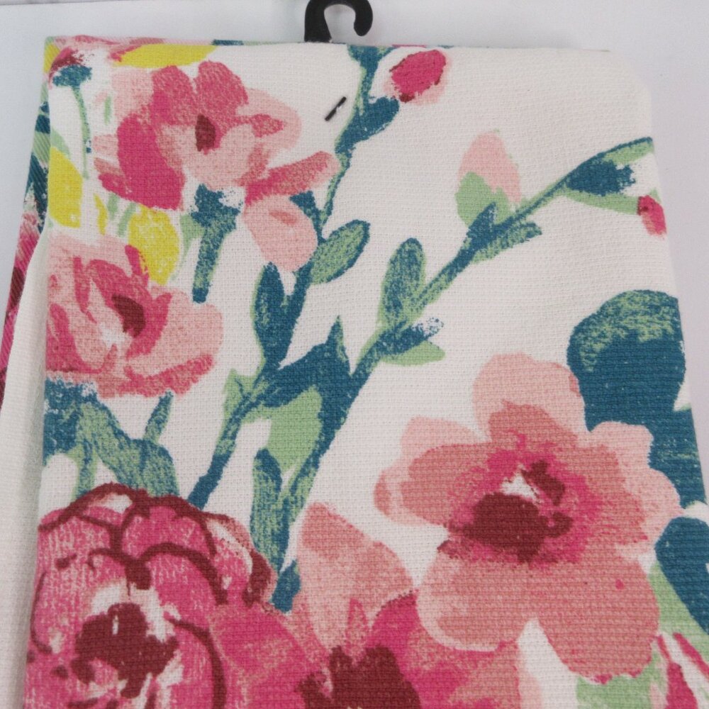 Pioneer Woman Floral Print Woven Kitchen Towels 2pc set 18"L x 28"W New - Picture 9 of 16